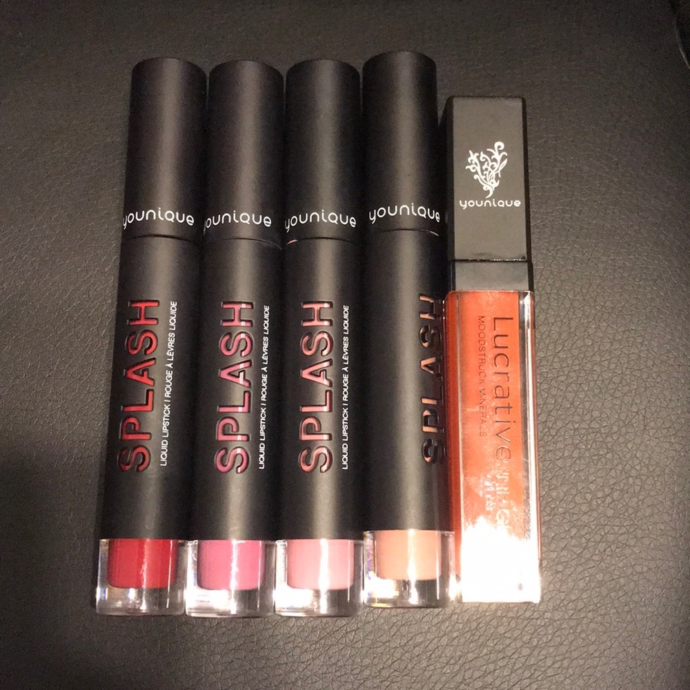 Younique Splash liquid lipstick & Lucrative gloss